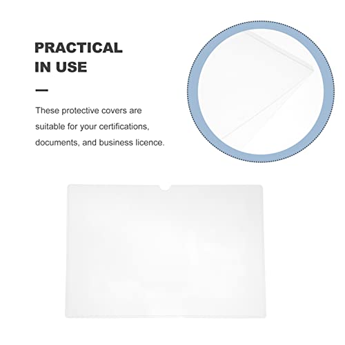 NUOBESTY 5Pcs Borrar Hoja de Documentos Protectores Borrar Vinilo Sobres PVC DOCUMENTE PROTECTER CUBIERTAS PARA A4 SALSE OFF OFF OFF OFF OFF OFF School Business Ficheros Se Muestra