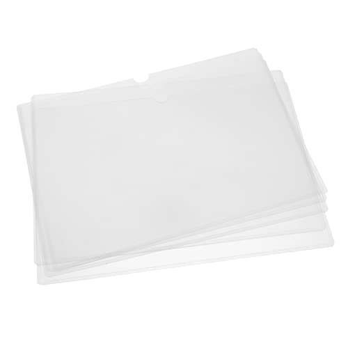 NUOBESTY 5Pcs Borrar Hoja de Documentos Protectores Borrar Vinilo Sobres PVC DOCUMENTE PROTECTER CUBIERTAS PARA A4 SALSE OFF OFF OFF OFF OFF OFF School Business Ficheros Se Muestra