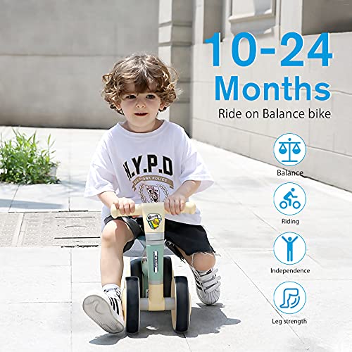 OLYSPM Bicicleta sin Pedales Bicicleta Bebe 1 año Correpasillos Bebe 1 año, Adecuado para niños de 10 a 24 Meses,Bici Bebe 1 año Excelente Regalo para Bebe de 1 Año