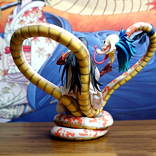 One Piece Boa Hancock Figura Nueve Serpiente Rey Sentado Bajo Qi Wuhai Estatua Regalo Coleccionables Decoración de Escritorio Adornos Anime Fan Fans Colección PVC Decoración Dibujos Animados