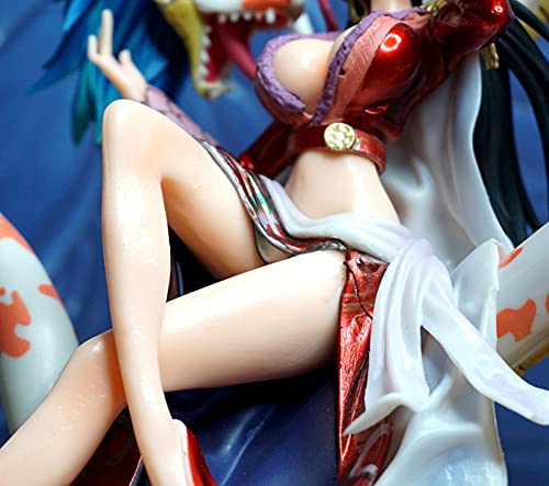 One Piece Boa Hancock Figura Nueve Serpiente Rey Sentado Bajo Qi Wuhai Estatua Regalo Coleccionables Decoración de Escritorio Adornos Anime Fan Fans Colección PVC Decoración Dibujos Animados