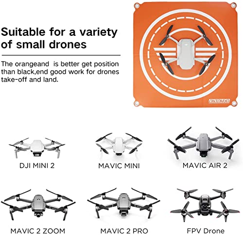 ONTOMYO Almohadilla de aterrizaje para drones Mini 2 de 20 pulgadas, plegable, universal, impermeable, 50 cm, para DJI Mini 2/SE/Mavic Mini, DJI Air 2S, Mavic Air 2, Mavic 2 Pro Drone Accesorios