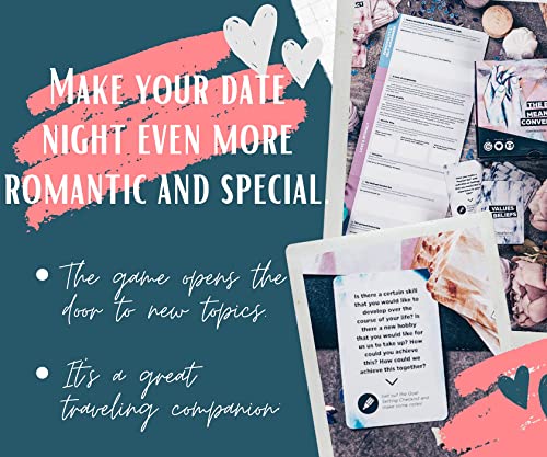 OpenMity Caja de conversaciones significativas – Juego de iniciadores de conversación para parejas – Tarjeta de noche con 130 tarjetas de preguntas – Hecho en colaboración con un terapeuta de pareja