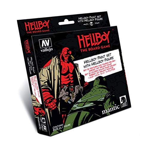 Outletdel ocio Vallejo 70187. Set Pintura Hellboy. 8 Colores de 17ml + Figura Hellboy de Resina