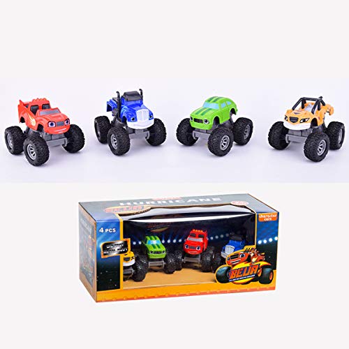 OYJD Monster Machine Vehicle 4 Piece - Juego de trucos de juguete