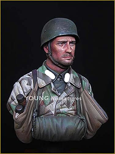 PANGCHENG 1/10 Fallschirmjager Battalion 500 Drvar 1944, Busto de Resina GK, Tema Militar de la Segunda Guerra Mundial, Segunda Guerra Mundial sin Recubrimiento Sin Color