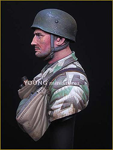 PANGCHENG 1/10 Fallschirmjager Battalion 500 Drvar 1944, Busto de Resina GK, Tema Militar de la Segunda Guerra Mundial, Segunda Guerra Mundial sin Recubrimiento Sin Color