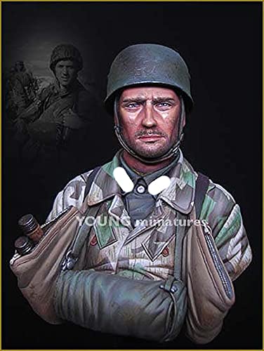 PANGCHENG 1/10 Fallschirmjager Battalion 500 Drvar 1944, Busto de Resina GK, Tema Militar de la Segunda Guerra Mundial, Segunda Guerra Mundial sin Recubrimiento Sin Color