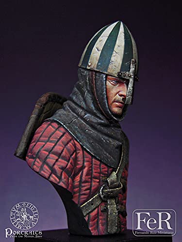 PANGCHENG 1/16 Norman Warrior, Hastings, 1066 Kit de Resina Busto GK El Tema de la Guerra Antigua Sin Recubrimiento Sin Color