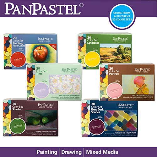 PanPastel - Juego de pinturas al pastel (20 colores, sombras extraoscuras)