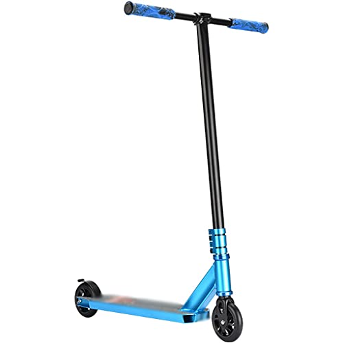 Patinete Scooter Freestyle Nivel Iniciación Scooter Profesional De Deportes Extremos, Scooters Deportivos De Fitness Al Aire Libre, Park Ejercicio Trick Scooters (Color : Blue, Size : 65 * 52 * 93m)
