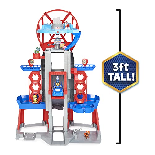 PAW PATROL Movie Ultimate City Torre de Patrulla transformadora de 91 cm de Altura, con 6 Figuras de acción coleccionables, Coche de Juguete, Luces y Sonidos, Juguetes para niños a Partir de 3 años