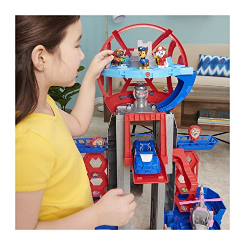 PAW PATROL Movie Ultimate City Torre de Patrulla transformadora de 91 cm de Altura, con 6 Figuras de acción coleccionables, Coche de Juguete, Luces y Sonidos, Juguetes para niños a Partir de 3 años