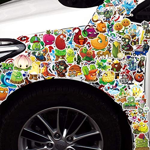 Pegatinas de Graffiti YUESEN 100Pcs Cartoon Juego Pegatinas Equipaje Piano Coche Bicicleta Graffiti Pegatina Impermeable para Monopatines de Guitarra de Computadora para Coche