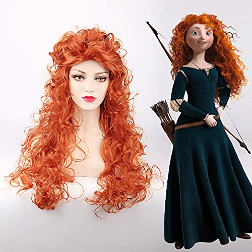 Peluca De Anime Master Sundae Princesa Valiente Leyenda Princesa Merida Cosplay Peluca De Anime