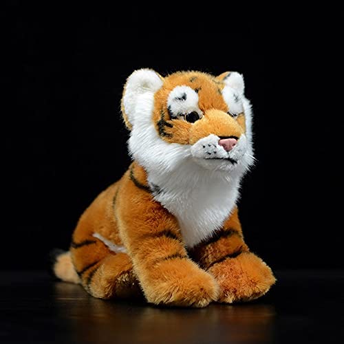 Peluches Lindo Tigre de Bengala Juguete de Peluche Vida Real Amarillo Panthera Tigris Tigris muñeca Suave Realista Animal Relleno simulación niños Regalo Modelo