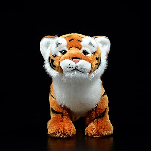 Peluches Soporte de simulación Tigre de Peluche de Juguete Suave Realista Panthera Tigris muñeca Lindo Modelo de Animal Realista para Regalo de cumpleaños Infantil