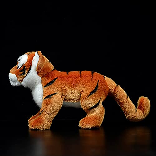 Peluches Soporte de simulación Tigre de Peluche de Juguete Suave Realista Panthera Tigris muñeca Lindo Modelo de Animal Realista para Regalo de cumpleaños Infantil