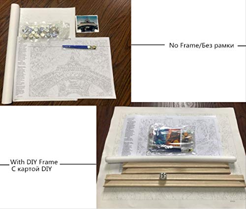 Pintura de la Lona de DIY para la decoración de la Pared, Pintura por número Barco de la Puesta del Sol, Kits del número de la Pintura Adultos no el capítulo los 40x50cm