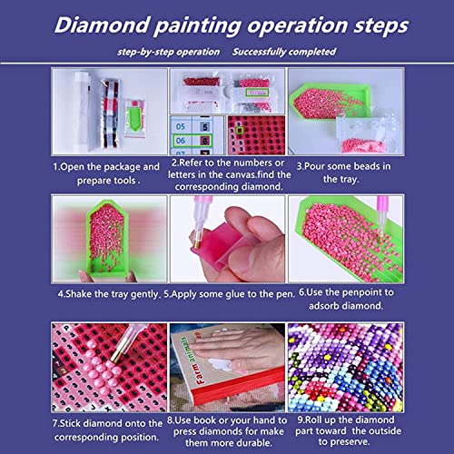 Pintura de mampostería 5D Kit de pintura de diamante de águila de ojos rojos 5D Adulto para relajación y decoración de pared del hogar Kit de pintura de diamante 5D (40x30cm)