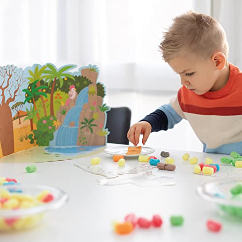 PlayMais World Jungle Kit de Manualidades para niños y niñas a Partir de 3 años I 850 Piezas de Colores, Plantillas e Instrucciones para Manualidades I estimula Creatividad y motricidad