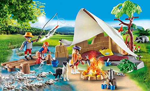 PLAYMOBIL Family Fun 70743 - Familia de Campamento, a Partir de 4 años