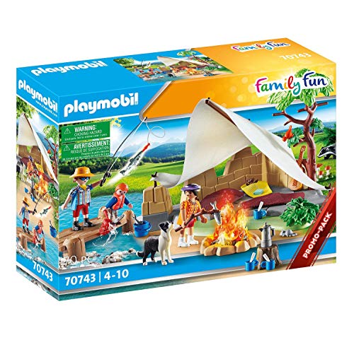 PLAYMOBIL Family Fun 70743 - Familia de Campamento, a Partir de 4 años