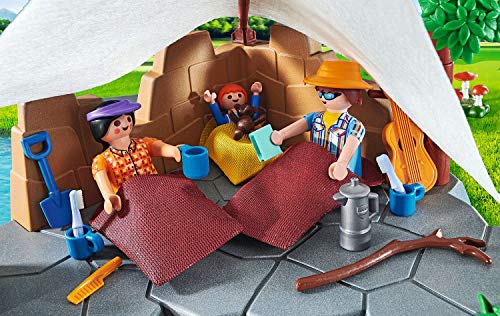 PLAYMOBIL Family Fun 70743 - Familia de Campamento, a Partir de 4 años