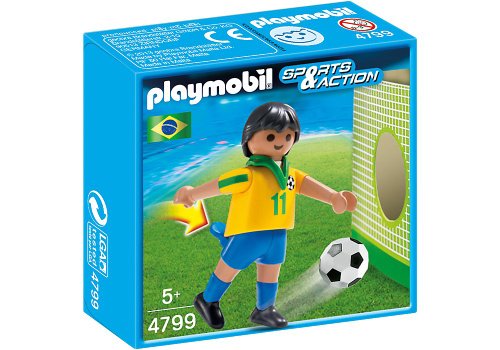 Playmobil Fútbol - Sports & Action Jugador Brasil Juguetes y Juegos (Playmobil 4799)