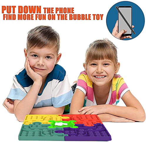 Pop Gigante it, XXL Fidget Toys Interactivo Push pop bubble Juguetes Antiestres Sensoriales Juego de Mesa, Enorme Among Us Juguete para Adultos y Niños y Necesidades Especiale para el Autismo