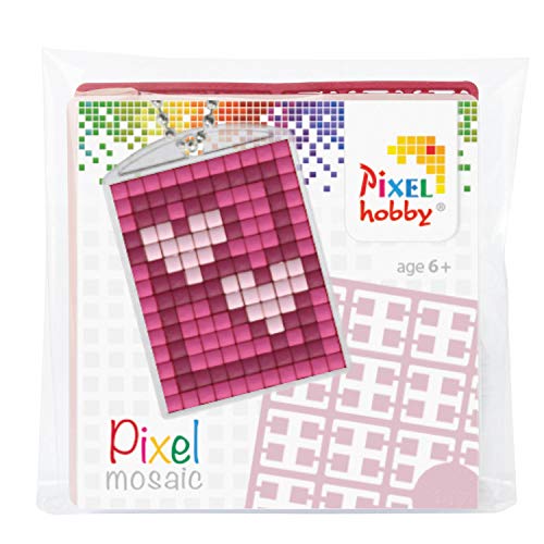 Pracht Creatives Hobby P23018 - Juego de medallón con 2 corazones, llavero, colgante, para niños, niños y niñas, ideal como pequeño regalo, obsequio, para cumpleaños infantiles, multicolor