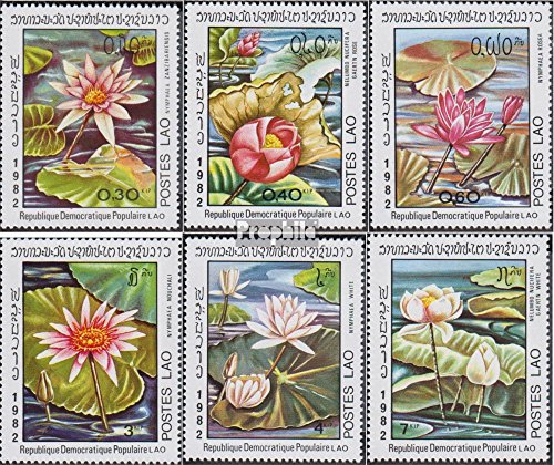 Prophila Collection Laos 535-540 (Completa.edición.) 1982 Nenúfares (Sellos para los coleccionistas) Plantas / Hongos