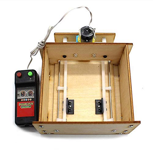 Puerta del elevador de madera, bricolaje elevación hecho por sí mismo modelo de garaje eléctrico de la puerta kit de tecnología juguete para mayores de 14 años