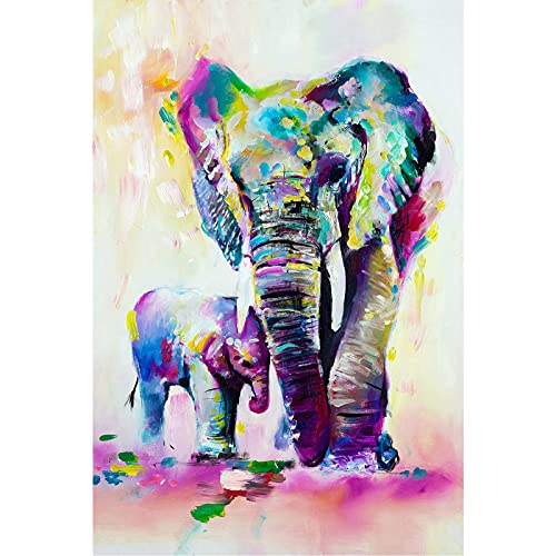 Puzzle 3D Puzzle 1000 Piezas Acuarela Animal Samll Elefante Niños Con Paquete Para Decoración De Auge