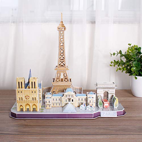 Puzzle 3D - Puzzles 3D para Adultos Y Niños, Maquetas para Montar, Rompecabezas 3D (Paris)