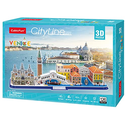 Puzzle 3D - Puzzles 3D para Adultos Y Niños, Maquetas para Montar, Rompecabezas 3D (Venecia)