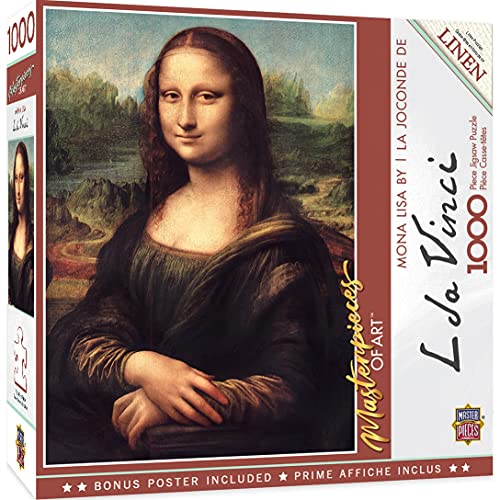 Puzzle Rompecabezas de 1000 piezas Rompecabezas Mona Lisa para adultos por Master Pieces Leonardo DaVinci Da Vinci