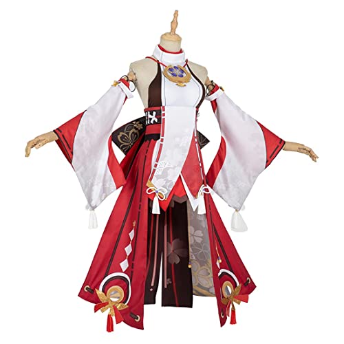 QMJHHW Traje De Cosplay, Genshin Impact Cosplay - Traje De Cosplay Yae Miko Modelo Femenino, Adecuado para Actuaciones De Anime