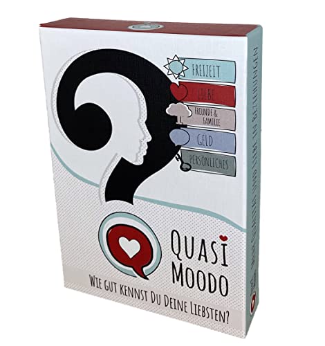 QUASI MOODO Tarjetas de preguntas para familia, amigos, parejas, juego de sociedad, regalo para parejas, cartas de juego, conversaciones profundas.