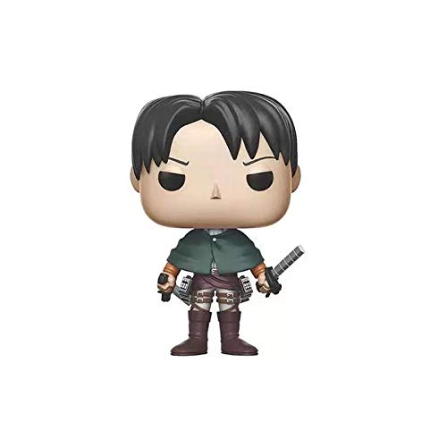 Qwead Figuras De Acción De Anime Pop Attack On Titan Levi Figura De Vinilo Modelo Colección Juguetes para Niños Figuritas De Regalo 10Cm