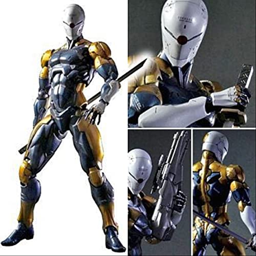 QWYU 26cm Metal Gear Solid Gray Fox Figura de acción Modelo Juguetes