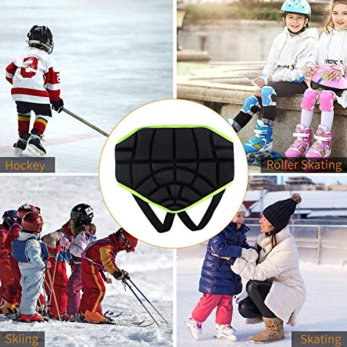 QYWSJ Almohadilla Protectora para el Trasero, Almohadilla Cadera Niños Deportes Extremos, Pantalones Cortos Antideslizantes Ajustables a Prueba Golpes Niños, para Snowboard en Monopatín