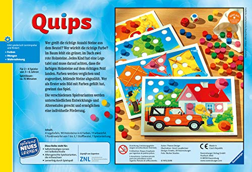 Ravensburger 24920 – Quips – Juego y Aprendizaje para niños, Juego Educativo para niños de 3 – 6 años, Aprendizaje Nuevo para 2 – 4 Jugadores