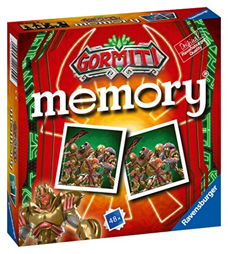 Ravensburger Gormiti Memory en Formato de Bolsillo, 15 x 15 cm, Juego, 24 Pares de cartón, 48 Cartas, para niños a Partir de 4 años, de 2 a 8 Jugadores, Multicolor (EJ-4005556206094)