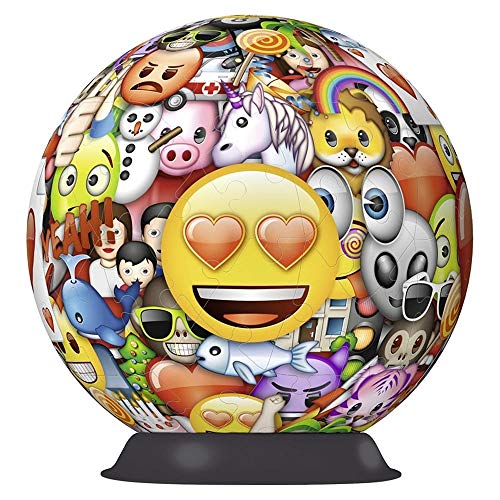 Ravensburger- Puzzle Ball 3D 72 Piezas, Emoji (12198)