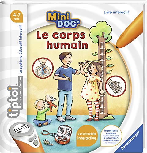 Ravensburger- tiptoi® – Libro Interactivo – Mini Doc' – El Cuerpo Humano – A Partir de 4 años – 00 030