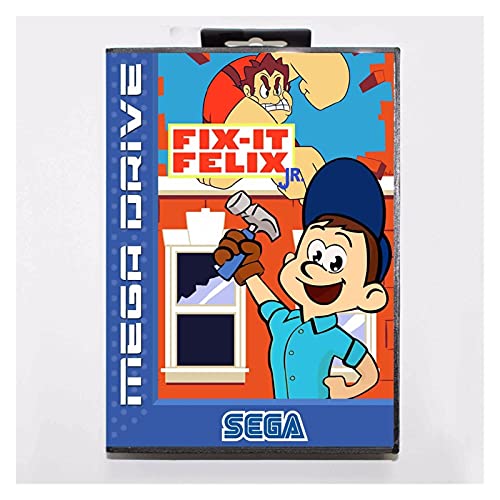 Red plum GAOHEREN Arreglarlo Felix jr 16 bit Maryland Tarjeta de Juego con Ajuste de la Caja al por Menor para Sega Megadrive/Genesis GHR (Color : EU Box Art)