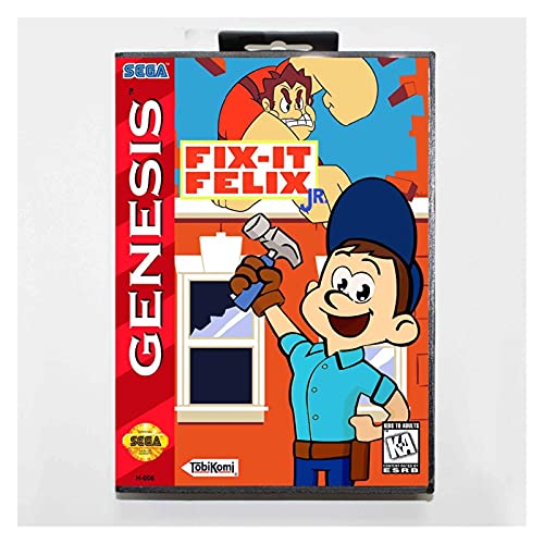 Red plum GAOHEREN Arreglarlo Felix jr 16 bit Maryland Tarjeta de Juego con Ajuste de la Caja al por Menor para Sega Megadrive/Genesis GHR (Color : EU Box Art)