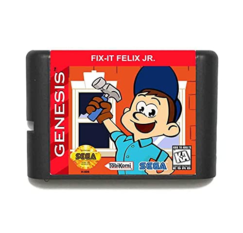 Red plum GAOHEREN Arreglarlo Felix jr 16 bit Maryland Tarjeta de Juego con Ajuste de la Caja al por Menor para Sega Megadrive/Genesis GHR (Color : EU Box Art)