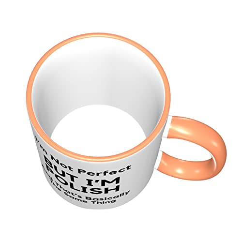 Regalo polaco, regalo para polaco, regalos polacos, orgullo polaco, bandera polaca, I Love Poland, taza de café polaca, regalo polaco, regalo polaco, taza de color naranja